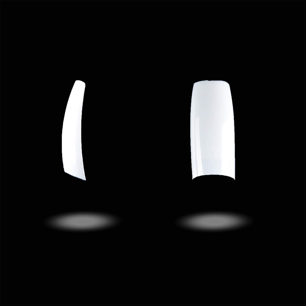 RayanWay applying a tip with glue on a nail, benefit: clear step-by-step application