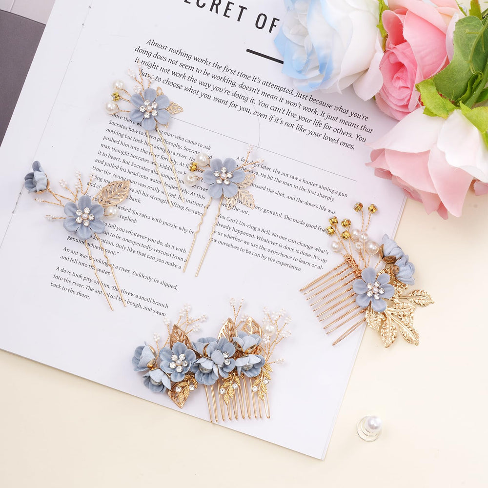 Rbenxia pieces styled in bridal updo illustrating secure hold and elegant finish