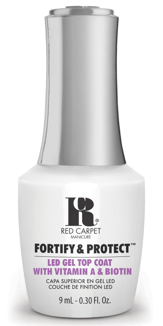 RC Red Carpet Manicure front bottle showing full 9ml product glossy finish and clarity