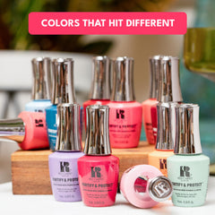 RC Red Carpet Manicure base coat with top coat and colors for long‑wear nails benefit