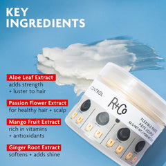 R+Co Control styled hair side profile showing texture and semi-matte natural finish