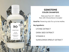 R+Co Gemstone shampoo pump close-up for easy, controlled dispensing
