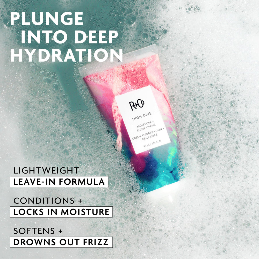 R+Co High Dive dispensing a pearl-sized amount for controlled application benefit