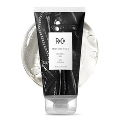 R+Co Motorcycle front packaging showing product and benefit of flexible hold