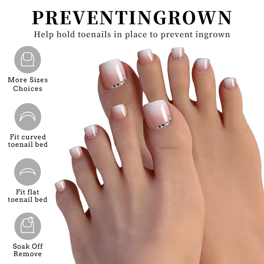 Rdntbeu on toes in sandals lifestyle image showing polished look and ready-for-summer benefit