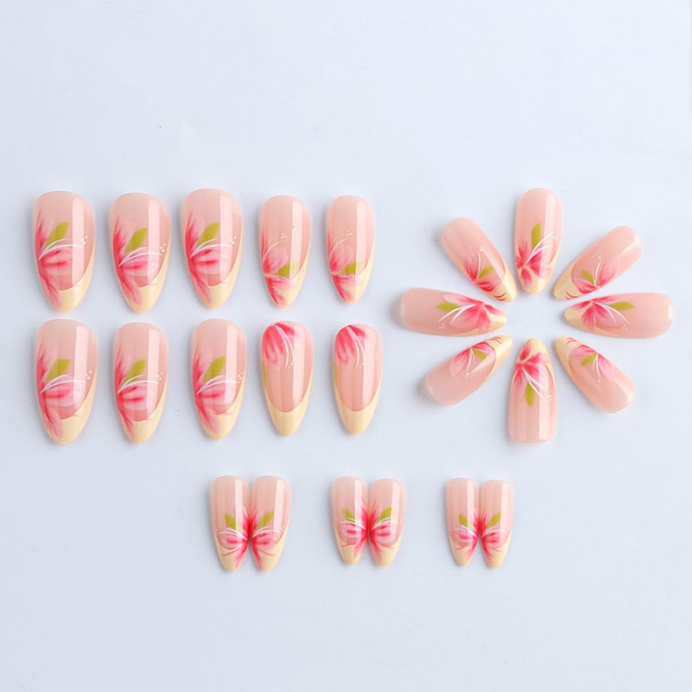 Rdntbeu wooden stick, mini file and 24 jelly glue stickers, easy application benefit