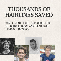 Reclaim Gang label close-up listing 4% Minoxidil and 3% RU58841 contents