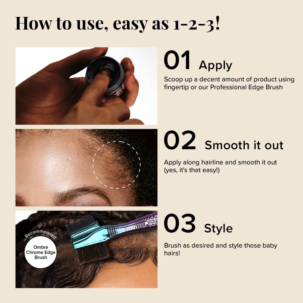 Red by Kiss before and after hairline showing smoother edges benefit