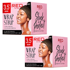 Red by Kiss front packaging showing 40 strips and 2-pack convenience