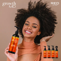 Red by Kiss 10oz bottle beside common objects for size reference