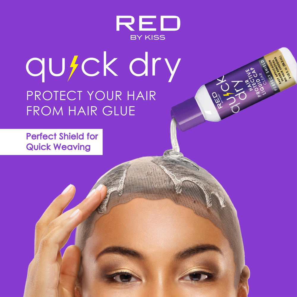 Red by Kiss bottle with keratin and tea tree visuals for nourishing benefits