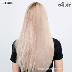 Redken mask applied in palm offering quick spreadability and ease benefit