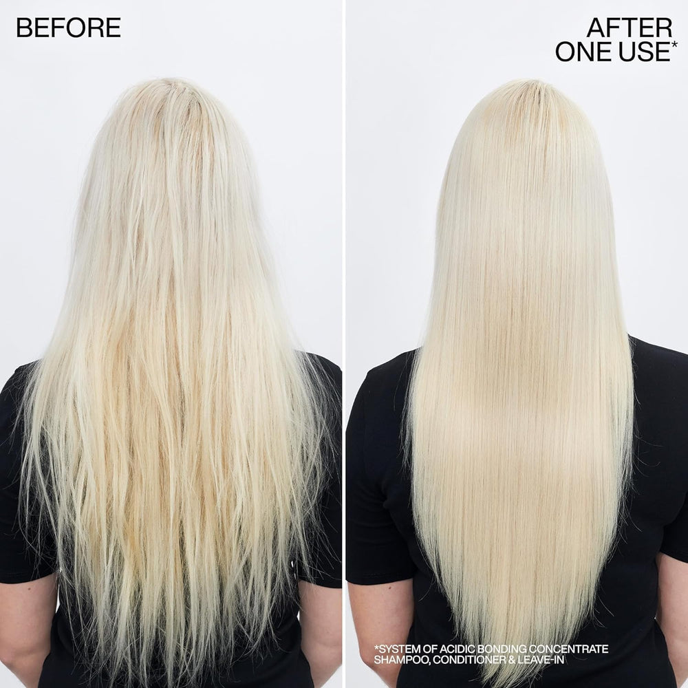 Lathered Redken shampoo in hand illustrating efficient cleansing and conditioning