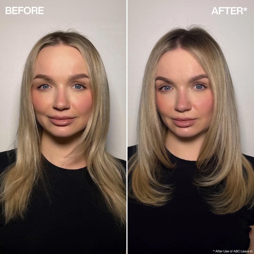 Redken leave-in texture on palm showing lightweight, non-greasy finish