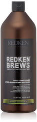 Redken Brews front bottle view showing label and crafted malt scent benefit