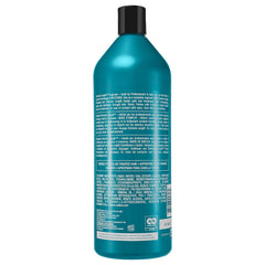 Redken pump close-up revealing dispenser for easy controlled application benefit