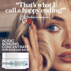 Redken ingredient label close-up emphasizing pH balanced repair formula