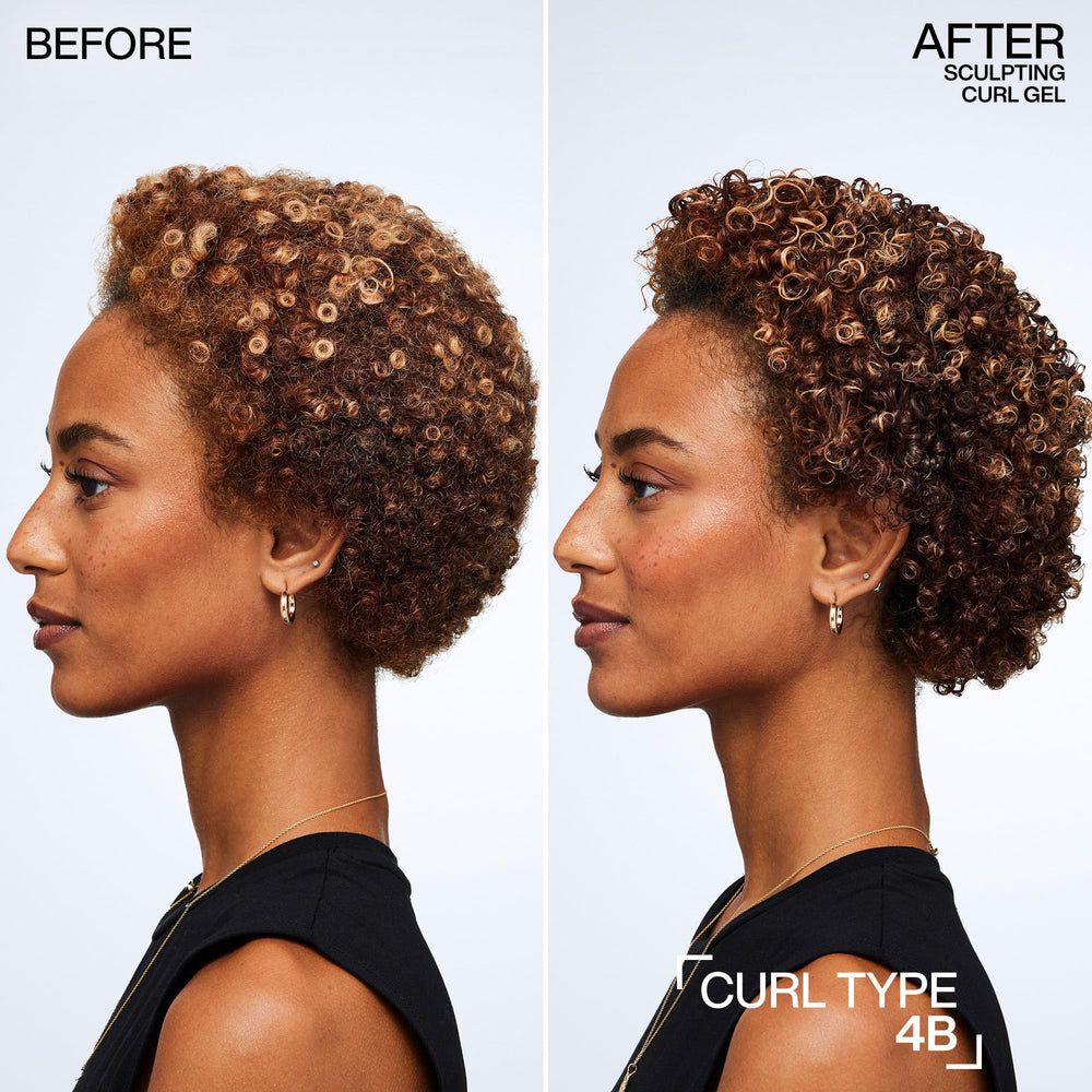Close-up of Redken gel highlighting squalane and jojoba benefits