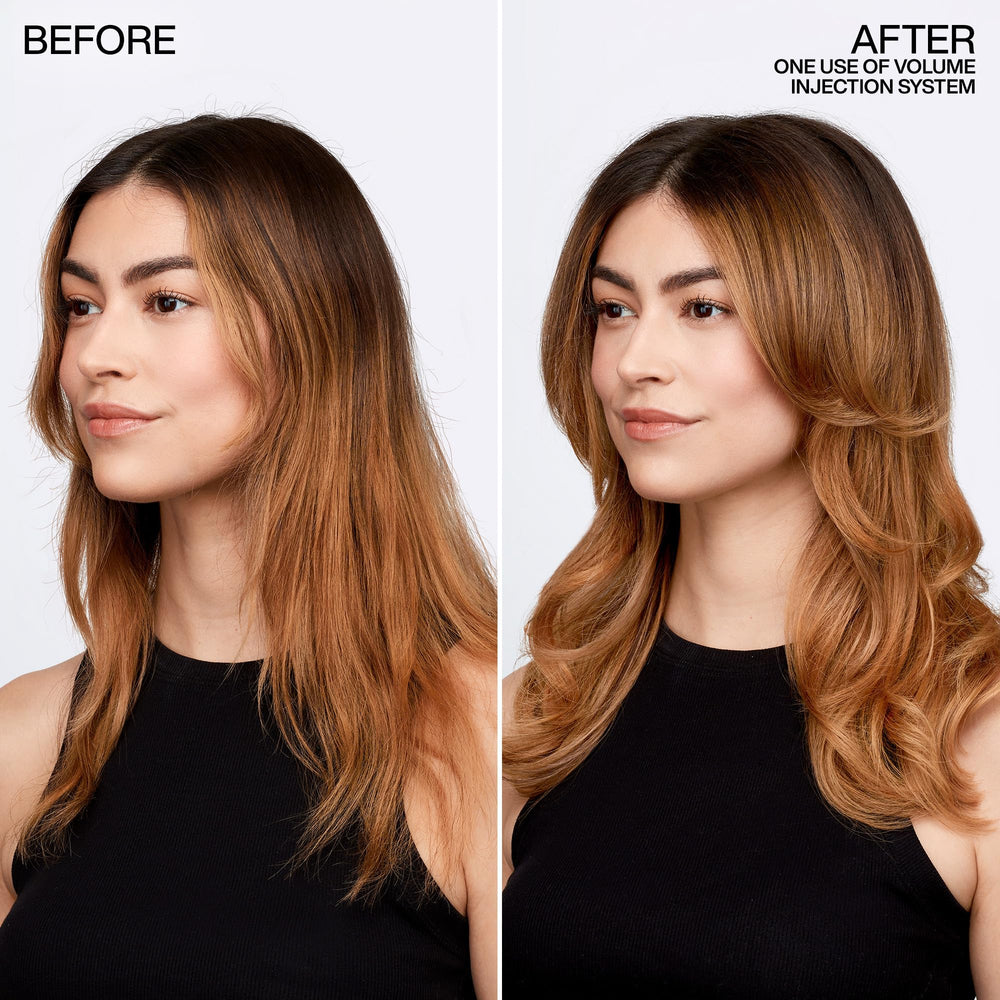 Redken close-up of creamy conditioner texture for lightweight volume