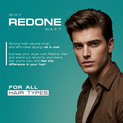 Redone applied to dry hair creating textured matte look with natural finish