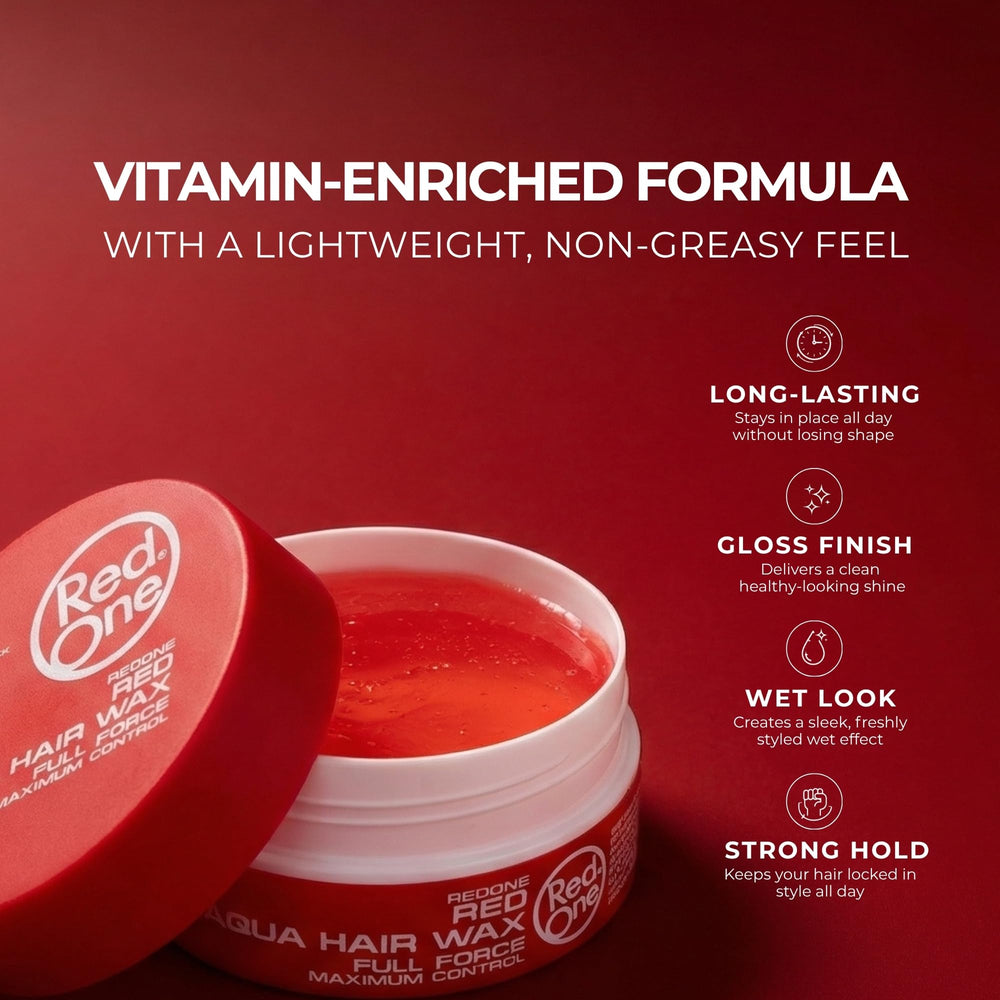 Redone open jar texture showcasing creamy wax for even application