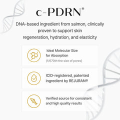 REJURAN application on cheek showing how cream adheres and nourishes skin
