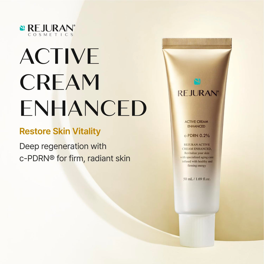 REJURAN close-up cream texture swipe showing rich hydration and smoothness
