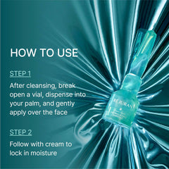 REJURAN application demonstration tapping serum into face for soothing results