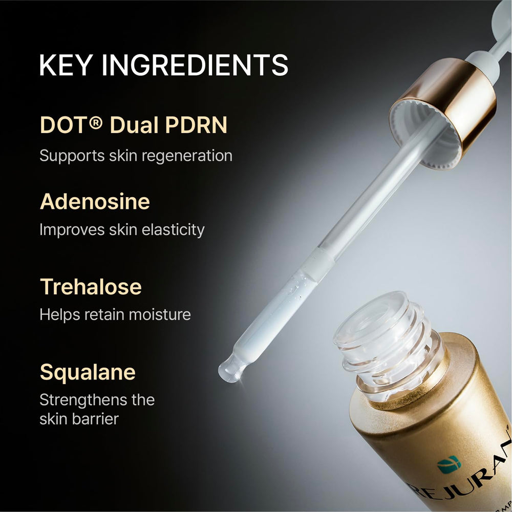 REJURAN ampoule held in hand to show size and easy application benefit