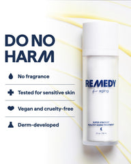 Remedy Science on nightstand illustrating nightly skincare routine