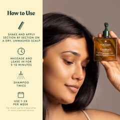 René Furterer in-hand application showing easy use and improved scalp coverage benefit