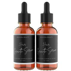 Rennora Beauty front packaging showing two serum bottles and branding for confidence