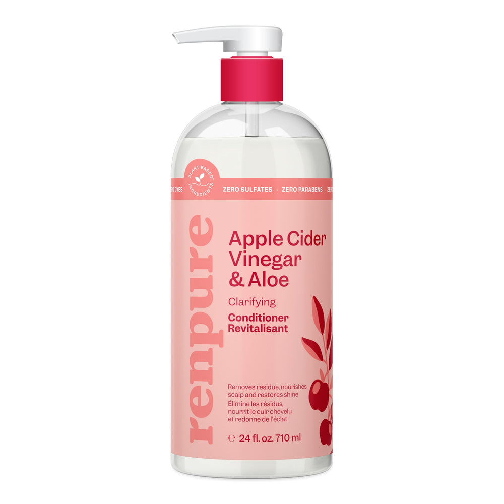 RENPURE front bottle shot showing label and recyclable packaging benefit