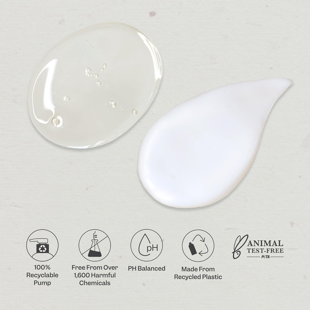 Renpure bottle recycling symbol close-up showing post-consumer recycled plastic benefit