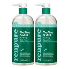 RENPURE front packaging showing two 24 fl oz bottles and refreshing mint scent benefit