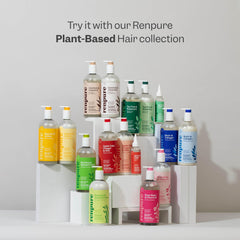 RENPURE recycled plastic bottle label highlighting sustainable packaging