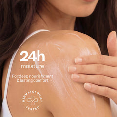 Renpure lotion texture close-up highlighting creamy hydration