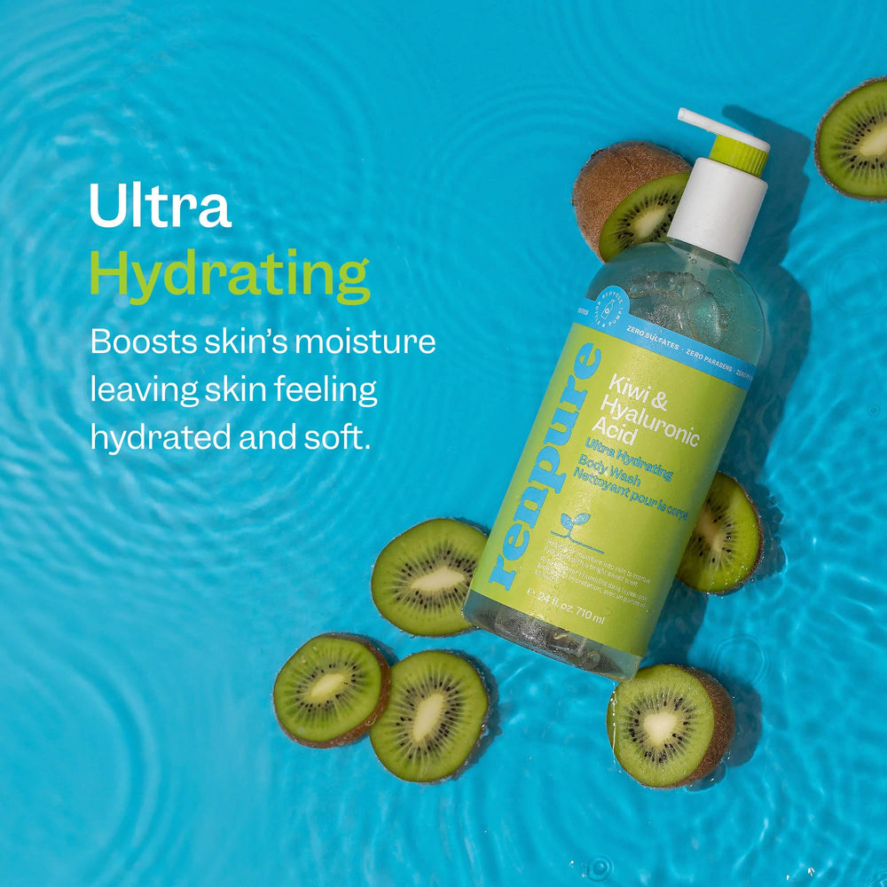 renpure creamy body wash texture close-up showing hydrating feel