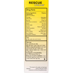 RESCUE cream applied on hands demonstrating quick soothing benefit