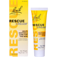 RESCUE cream open cap detail highlighting compact portable design