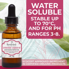 RESURRECTIONbeauty Leucidal Liquid SF clear fluid texture demonstrating lightweight feel