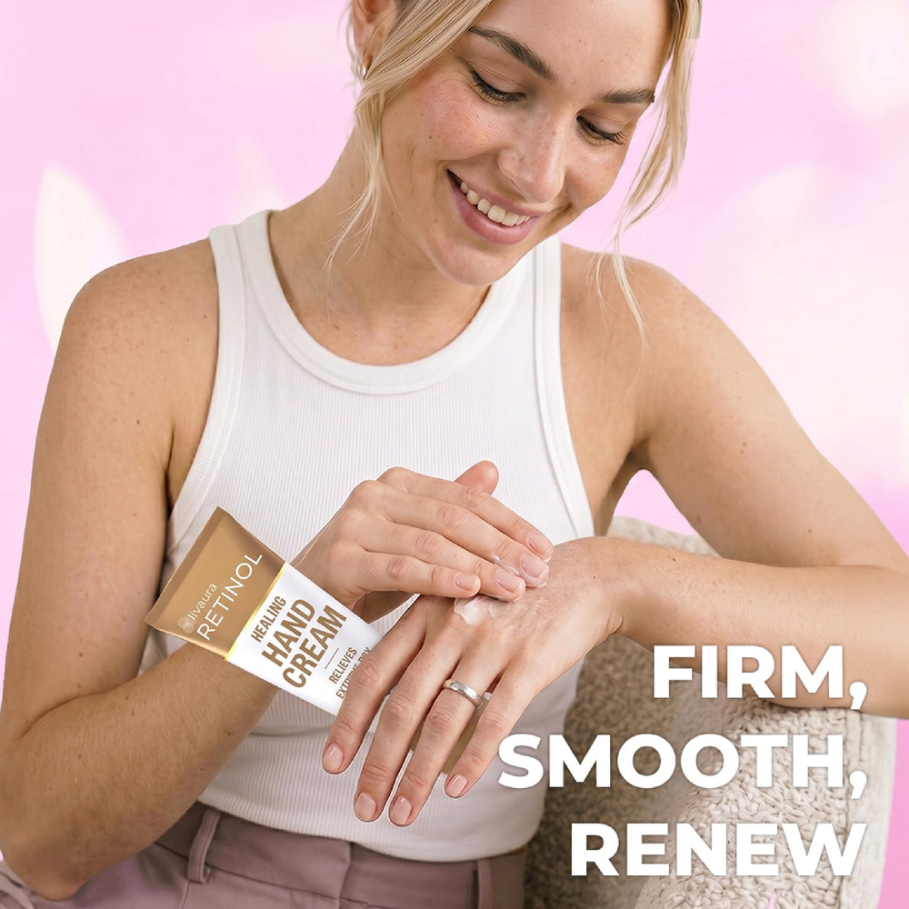 Retinol LIVAURA dispensing cream from tube, delivers non-greasy hydration
