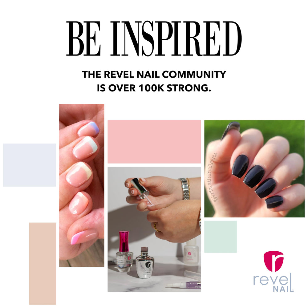 Revel Nail 0.5 oz base coat beside coin for scale to show travel-friendly size