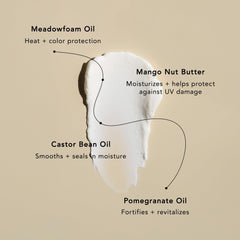 REVERIE open jar with mango nut butter visual highlighting nourishing conditioning