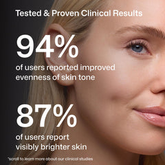 Revision Skincare serum held in hand to show compact 0.5 fl oz size and scale