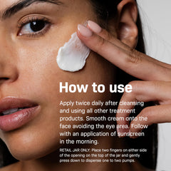 Applying Revision DermProtect on hand demonstrating immediate smoothing benefit