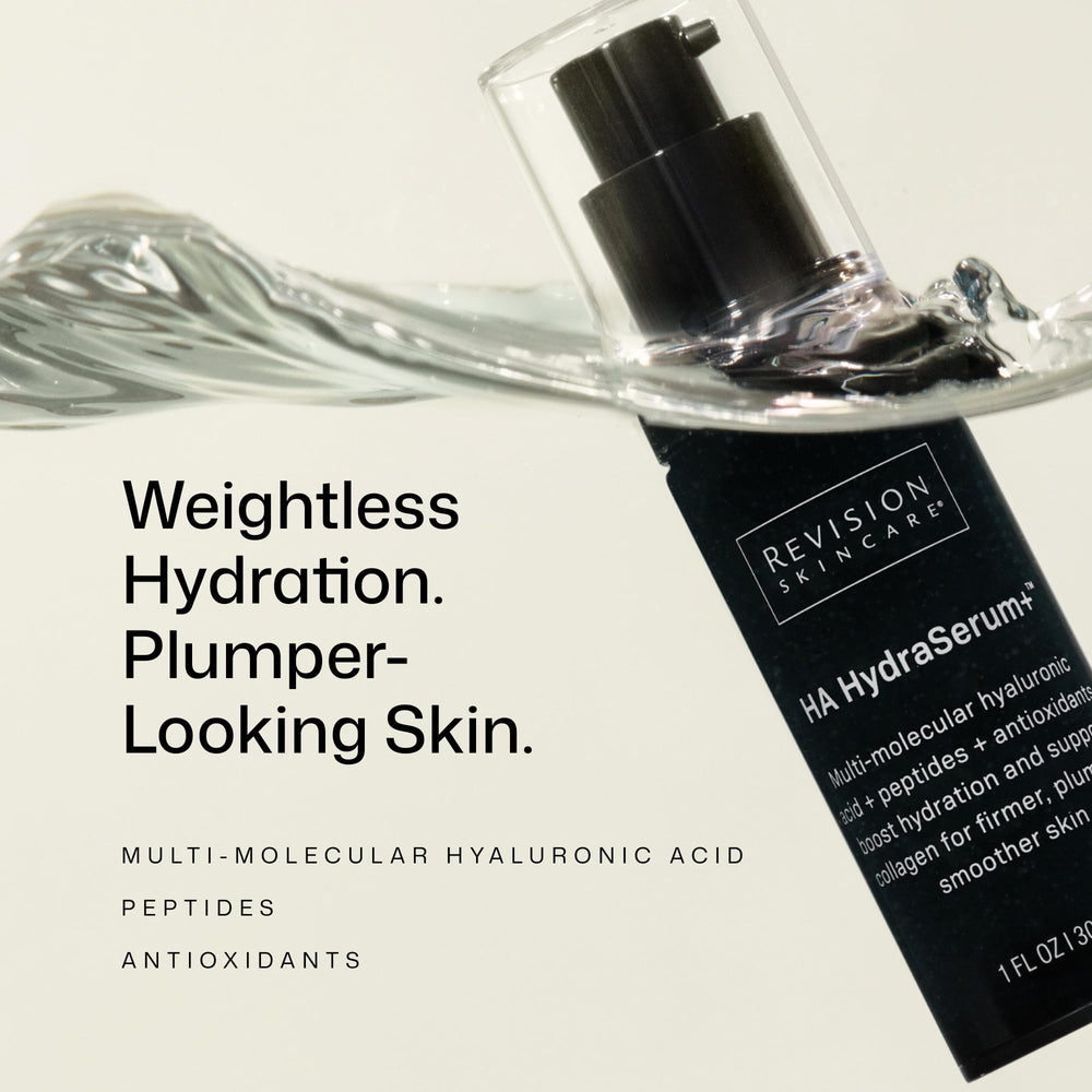Revision Skincare applied to hand demonstrating smooth absorbency