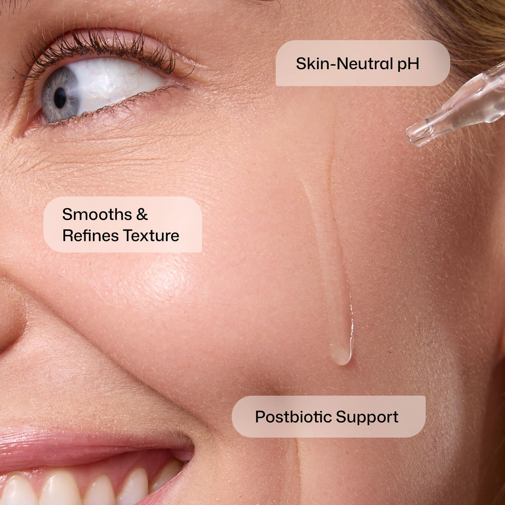 Visual of glyocolic and salicylic representation showing potent exfoliating action