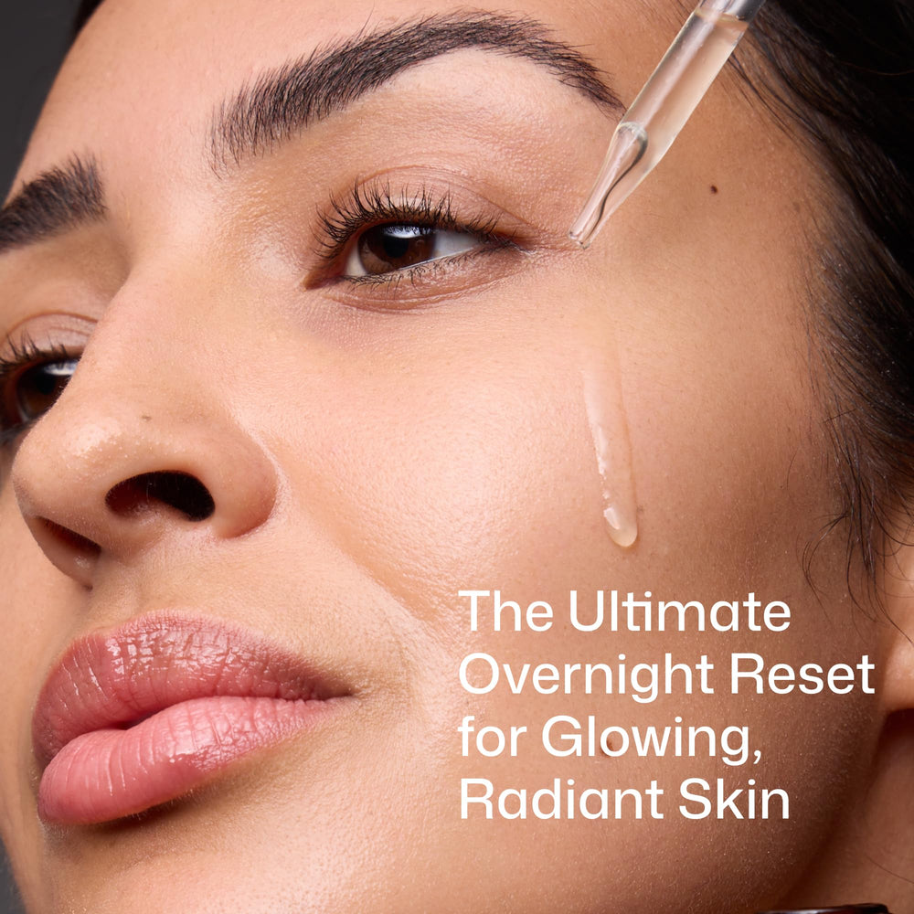 Revision Skincare pump dispenser delivering controlled serum for easy application