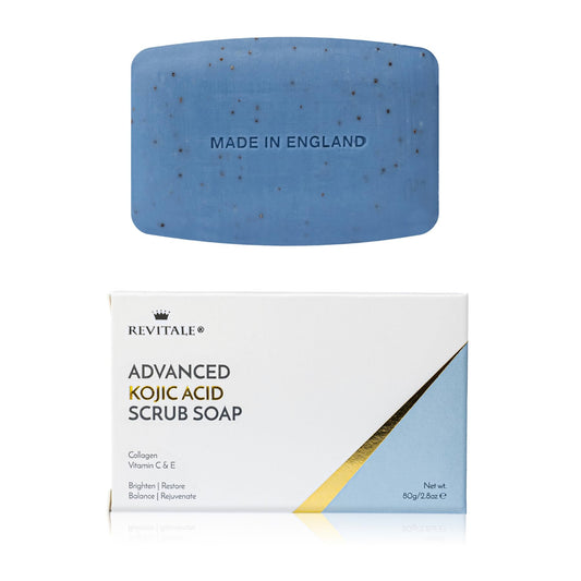 REVITALE front packaging showing brightening scrub benefits